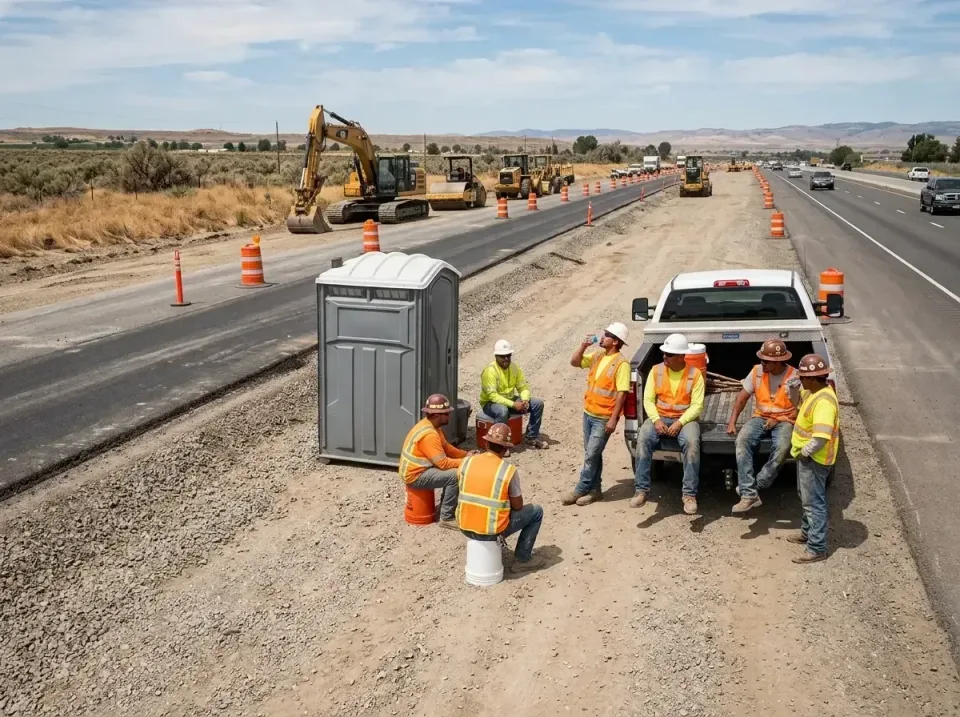 highway-road-construction-crew-007 — frequently asked questions, Porta Potty and Restroom Rentals in Paramount, CA